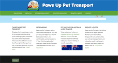 Desktop Screenshot of pawsuppettransport.com